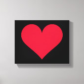 Hart Valentijnsdag Liefde Hart Canvas Afdruk (Voorkant)