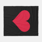 Hart Valentijnsdag Liefde Hart Fleece Deken (Voorkant (Horizontaal))