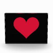 Hart Valentijnsdag Liefde Hart Fotoblokken (Voorkant)