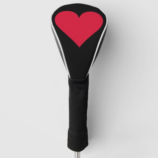 Hart Valentijnsdag Liefde Hart Golfheadcover (Voorkant)
