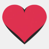 Hart Valentijnsdag Liefde Hart Sticker (Voorkant)