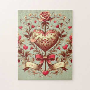hart Valentijnsdag xoxo Legpuzzel