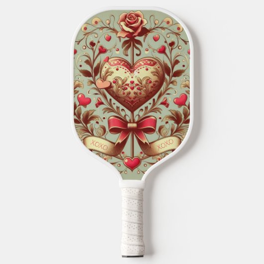 hart Valentijnsdag xoxo Pickleball Paddle (Voorkant)