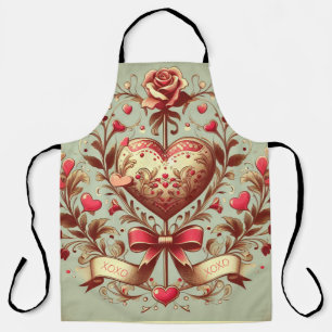 hart Valentijnsdag xoxo Schort