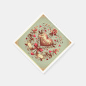  hart Valentijnsdag xoxo Servet (Hoek)