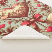 hart Valentijnsdag xoxo Sherpa Deken (3/4)