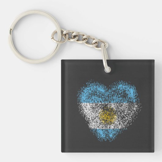 Hart van Argentinië Sleutelhanger (voorkant)