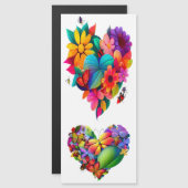 Hart van bloemen en vlinders (Voorkant / Achterkant)