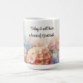 Hart van dankbaarheid Hydrangeas Coffee Mok (Center)