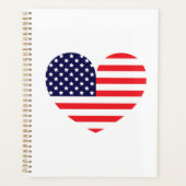 Hart van de Amerikaanse vlag Planner (Voorkant)