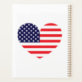 Hart van de Amerikaanse vlag Planner (Achterkant)