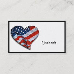 Hart van de Amerikaanse vlag Visitekaartje
