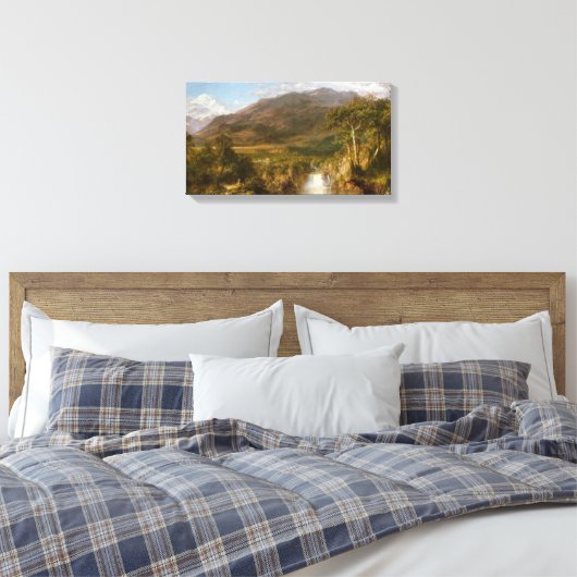 Hart van de Andes (Zuid-Amerikaans landschap) Canvas Afdruk (Insitu (Slaapkamer))