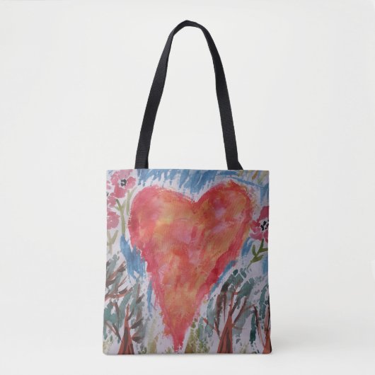 Hart van de Canvas tas van de planeet (Voorkant)