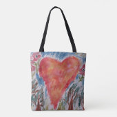 Hart van de Canvas tas van de planeet (Achterkant)