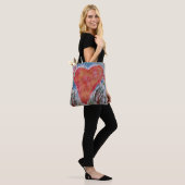 Hart van de Canvas tas van de planeet (Op model)