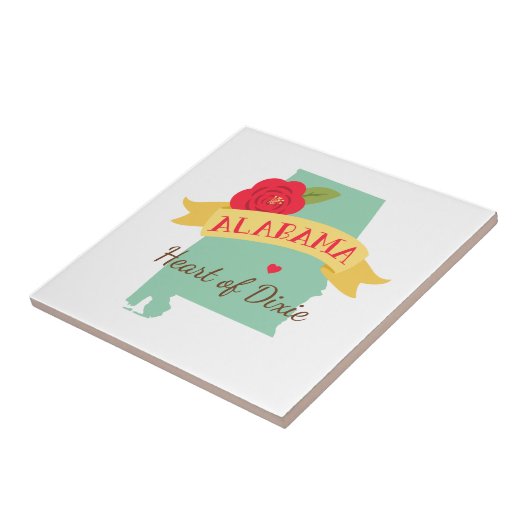 hart van de dixie tegeltje (Zijkant)