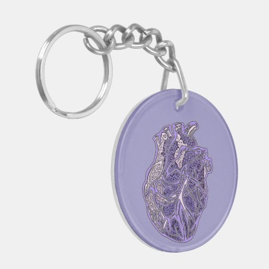 Hart van de geliefden sleutelhanger (Voorkant Links)