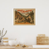 Hart van de Klondike, de "Yukon River Retro Theate Poster (Keuken)