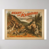 Hart van de Klondike, de "Yukon River Retro Theate Poster (Voorkant)