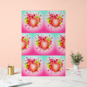 Hart van de stralende vreugde van mama acryl bord (Huwelijk)