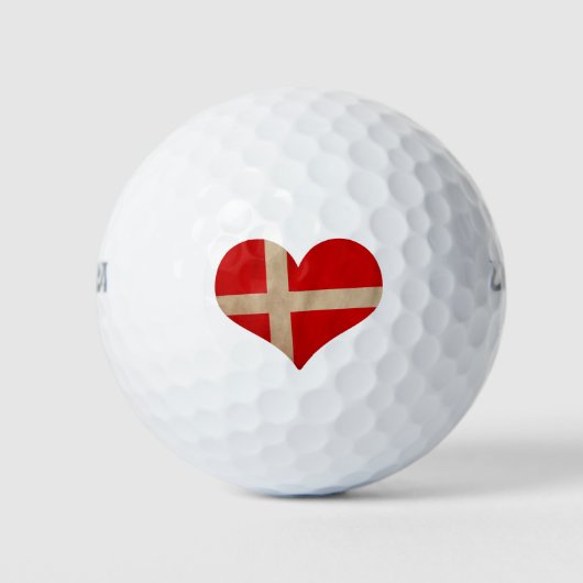Hart van Denemarken Golfballen (Voorkant)