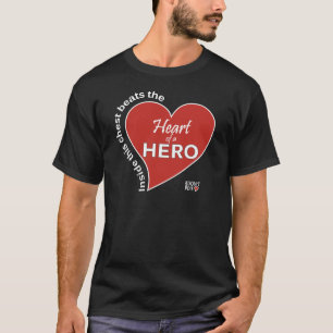 Hart van een Hero - Donkere T-Hemden T-shirt