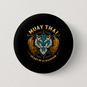Hart Van Een Kampioen - Kickboksen En Muay Thai An Ronde Button 5,7 Cm