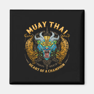 Hart Van Een Kampioen - Kickboksen En Muay Thai Li Magneet