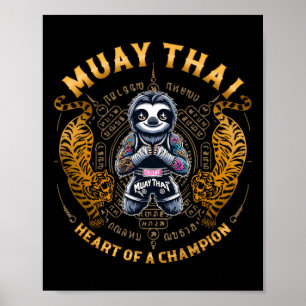 Hart Van Een Kampioen - Kickboksen En Muay Thai Sn Poster