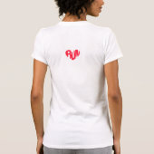 Hart van een loopwerker - Racerback voor vrouwen T-shirt (Achterkant)