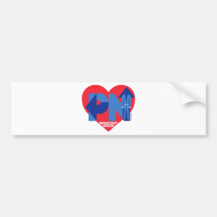 Hart van een Pantsuit Natie Bumpersticker