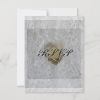 Hart van een Roos RSVP Kaartje