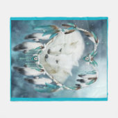 Hart van een Wolf Art Fleece Blanket Deken (Voorkant (Horizontaal))