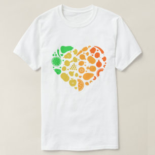 Hart van fruit en groenten - Groot Vegan Gift T-shirt