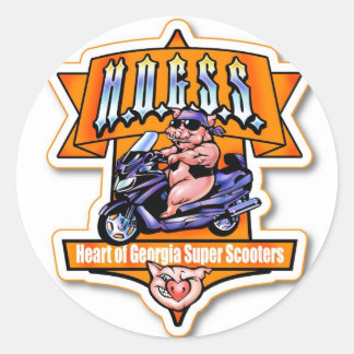 Hart van Georgia Super Scooter Sticker