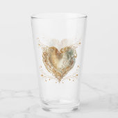 Hart van Goud Elegant  Glas (Voorkant)