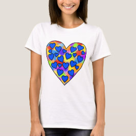 Hart van Harten Regenboog en Blauw - T-shirt