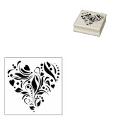 hart van harten silhouet kunst stempel (Gestempeld)