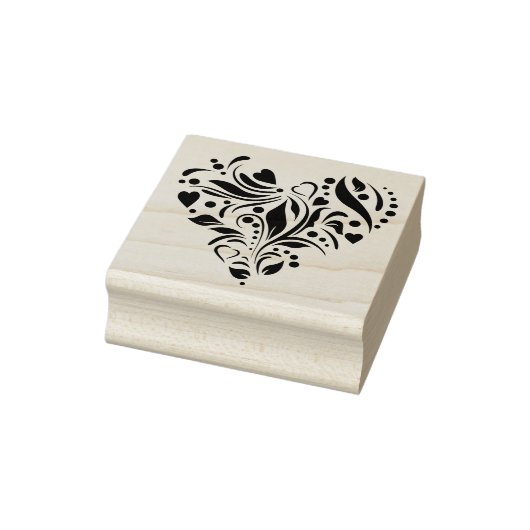 hart van harten silhouet kunst stempel (Stempel)