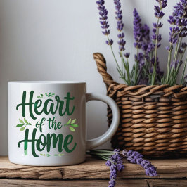 Hart van het huis | Gepersonaliseerde naam Mok