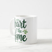 Hart van het huis | Gepersonaliseerde naam Mok (Voorkant links)