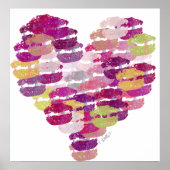 Hart van het Poster Kisses (Voorkant)