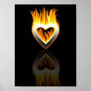 hart van het vuur. poster