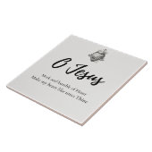 Hart van Jesus Prayer Ceramic Tile Tegeltje (Zijkant)