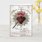 Hart van Jezus Kaart (Gele Bloem)