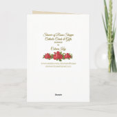 Hart van Jezus, Maria en Jozef Kaart (Achterkant)