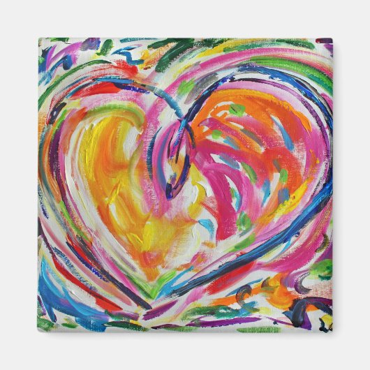 Hart van Joy Magnet Magneet (Voorkant)