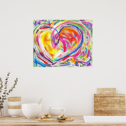 Hart van Joy Poster (Keuken)
