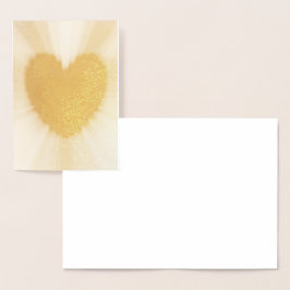 Hart van liefde folie kaarten